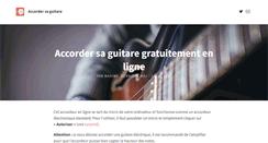 Desktop Screenshot of accordersaguitare.com