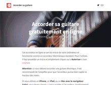 Tablet Screenshot of accordersaguitare.com